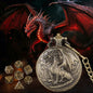 Dice Set With 3D Carved Pocket Watch, Equipped With 7-piece Polyhedral Metal Dice, Role-playing Game Accessories, Men's And Women's Birthday Gifts, Christmas Gifts, Family Gathering Tabletop Games