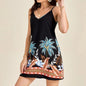 Tropical Camouflage Print Dress Women