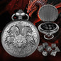 Retro Creative Pocket Watch Shaped Tabletop Game Dice Set -7PCS Metal Polyhedral Dice, Steampunk Style Portable DND Dice Set, Exquisite Metal Craftsmanship, Adding Unique Charm To Tabletop Games