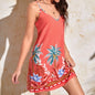 Tropical Camouflage Print Dress Women